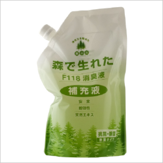 植物性消臭液 F-118 補充液 1L（詰め替え用）